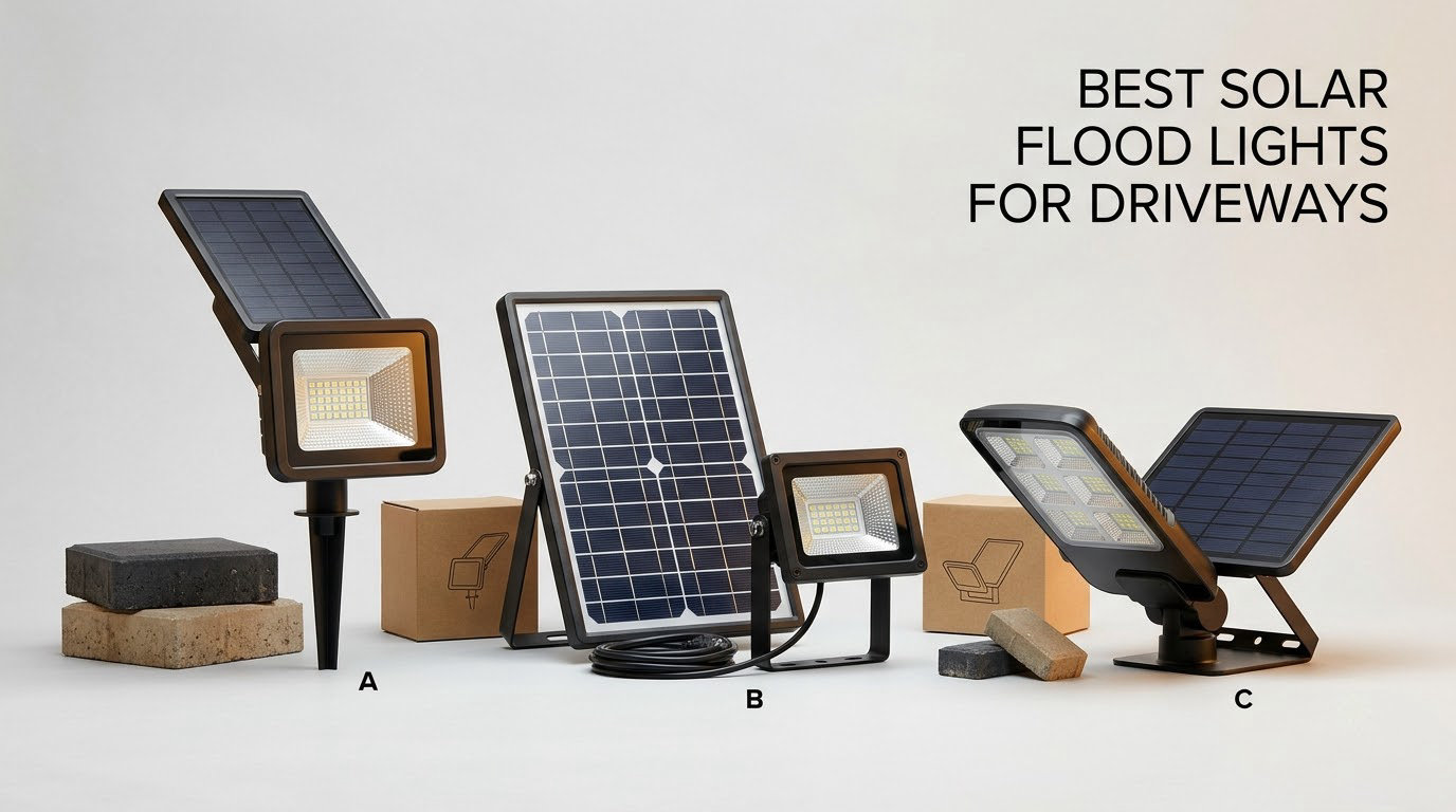 best solar flood lights for driveways