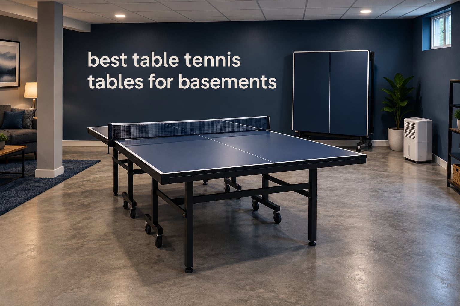 best table tennis tables for basements