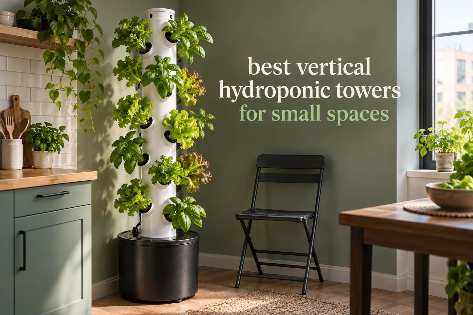 best vertical hydroponic towers for small spaces