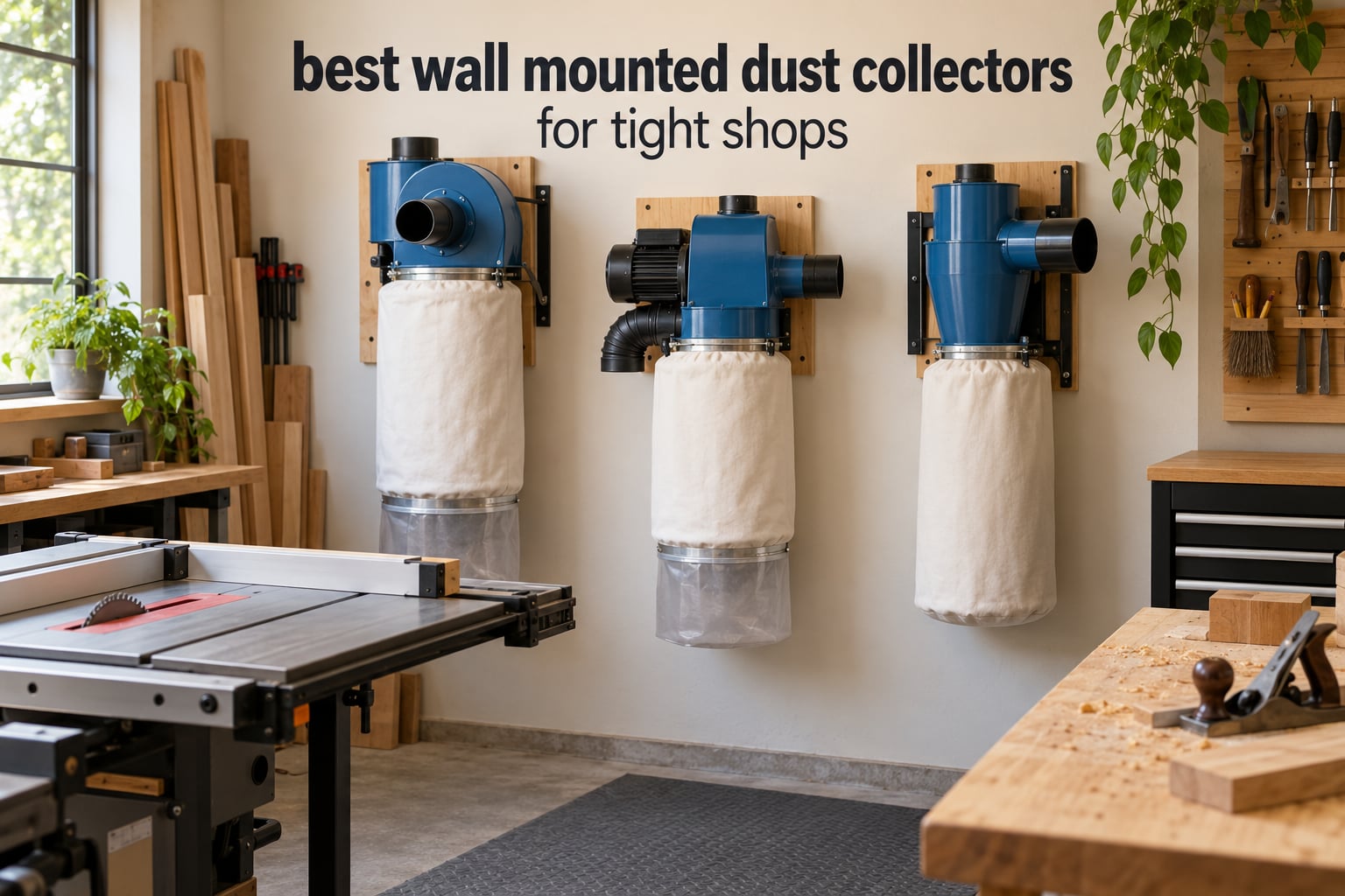 best wall mounted dust collectors for tight shops