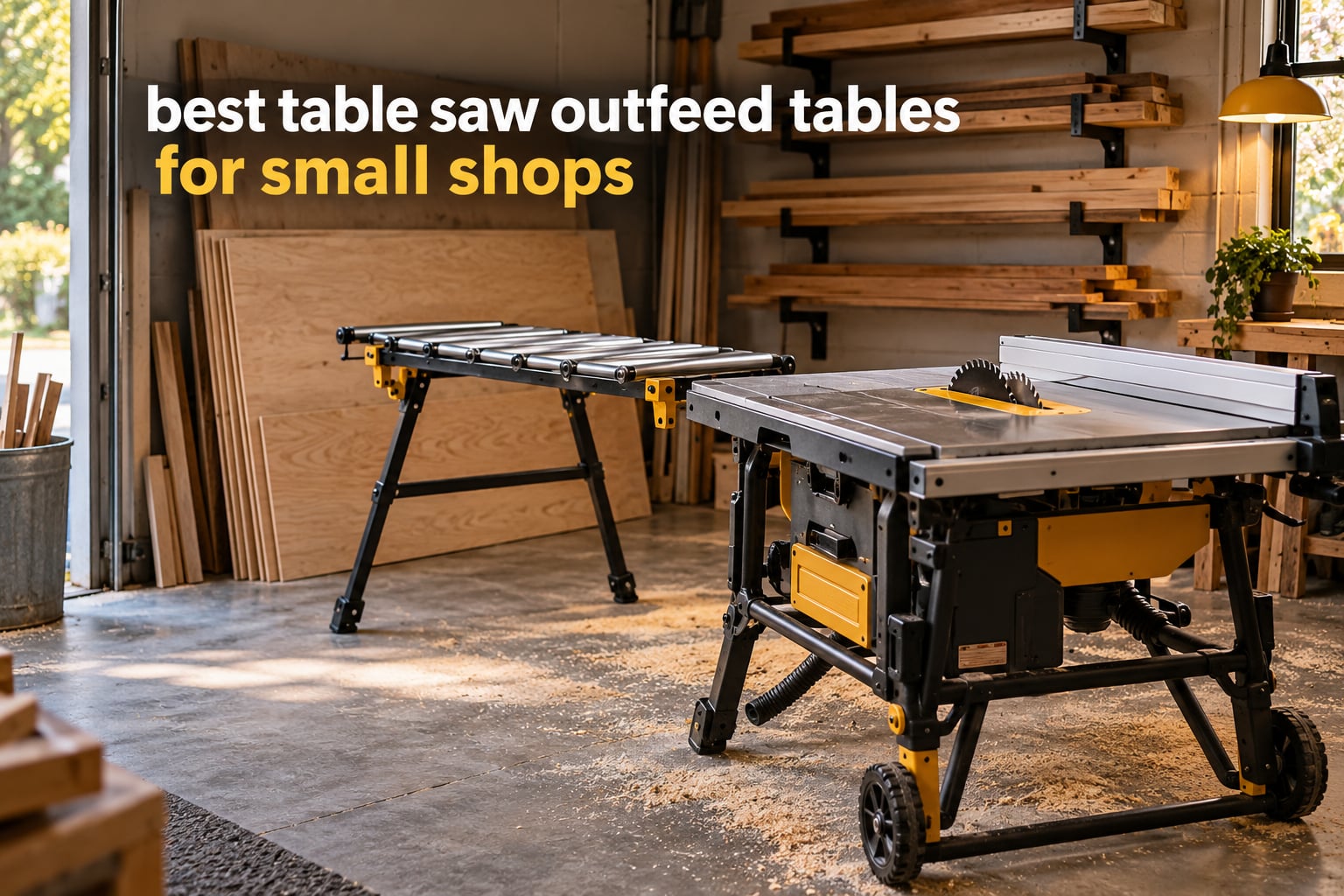 best table saw outfeed tables for small shops